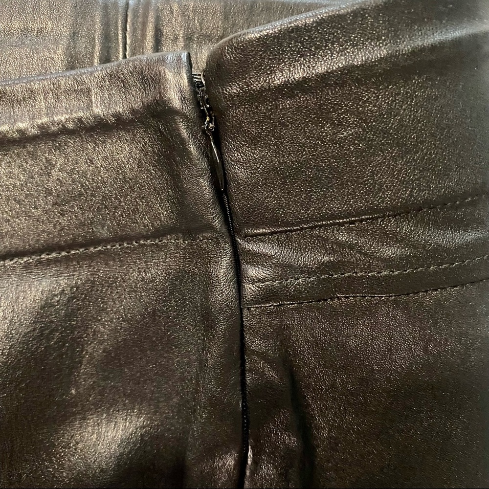 Yves Saint Laurent Leather Pants - Picture 3 of 7